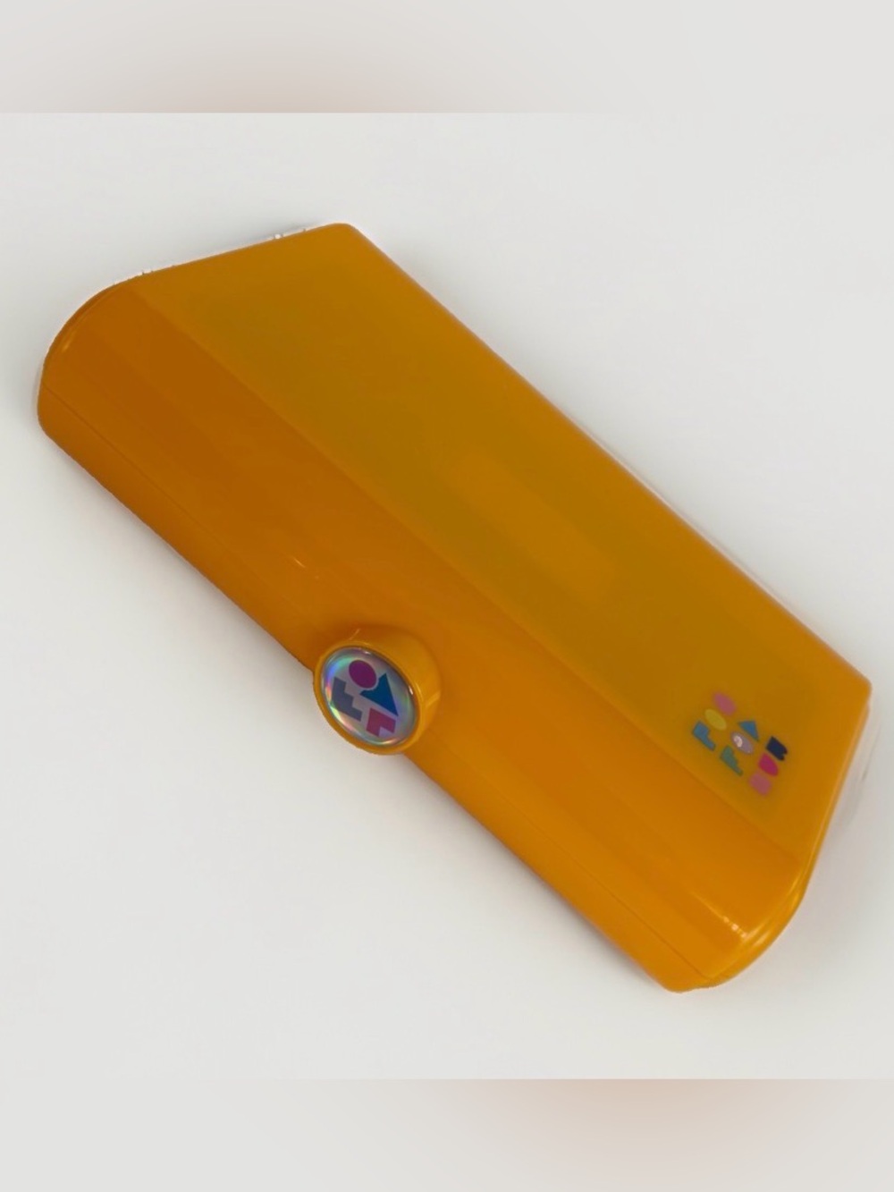 Caboodles Take It Touch Up Tote Yellow Retro Aesthetic Makeup Case Mirror Tray